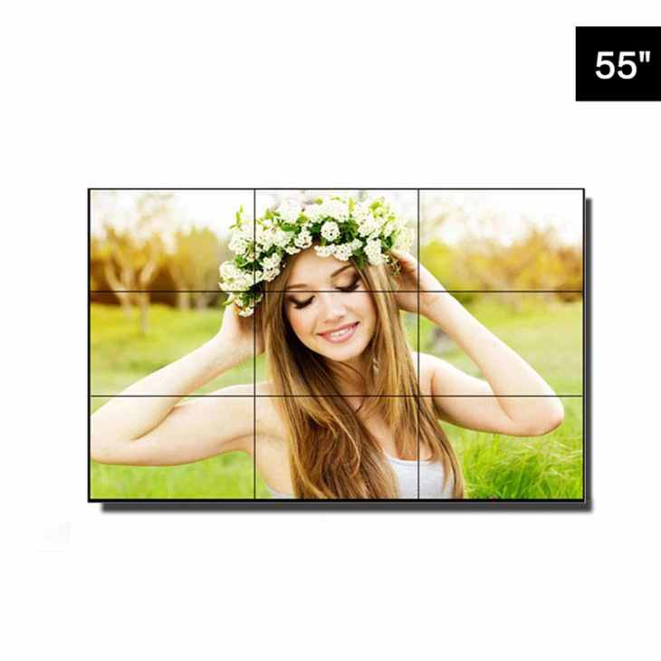 55"süper ince çerçeveli video duvarı
